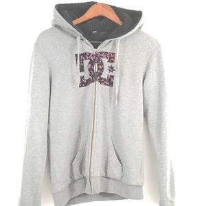 DC Shoes Youth L Grey Hoodie Insulated